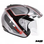 Шлем открытый INFLAME PALADIN INNERCITY с козырьком, черно-серый