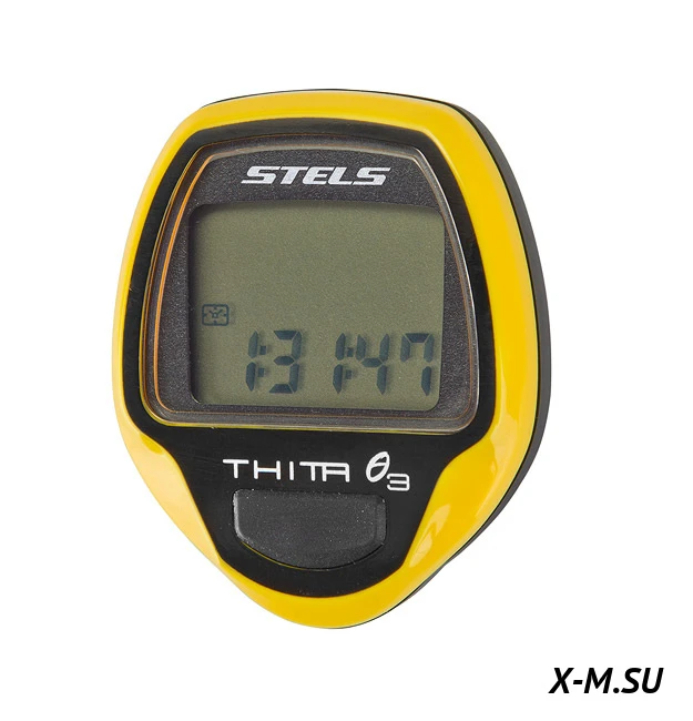 Велокомпьютер Thita-3 10 функций, жёлтый 60039 Велокомпьютер Thita-3 10 функций, жёлтый 60039