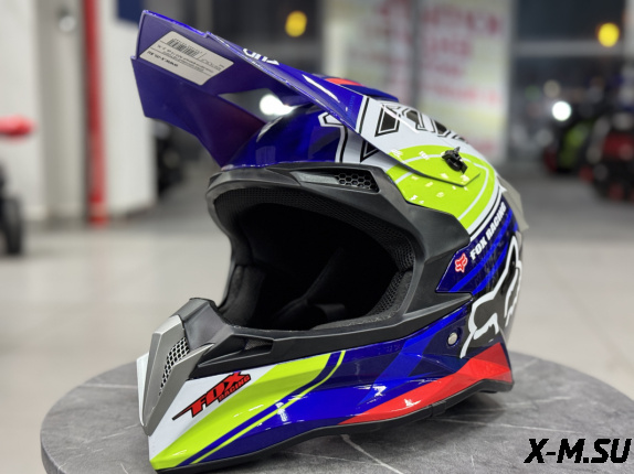 Шлем кроссовый HETOSHI Сине-желто-красный AD3-14 цв.  р. M
