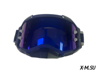 Очки мотокросс SCOTT XD3-80 коробка цв. оправы Черно-серый цв. стекла Синий матовый 