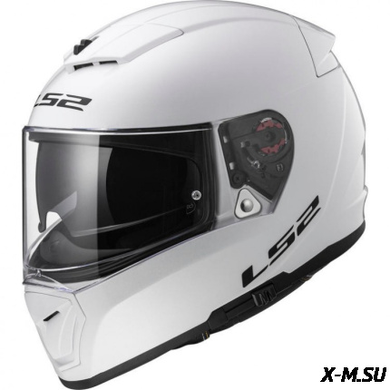 Мотошлем LS2 FF397 VECTOR FT2 Solid белый